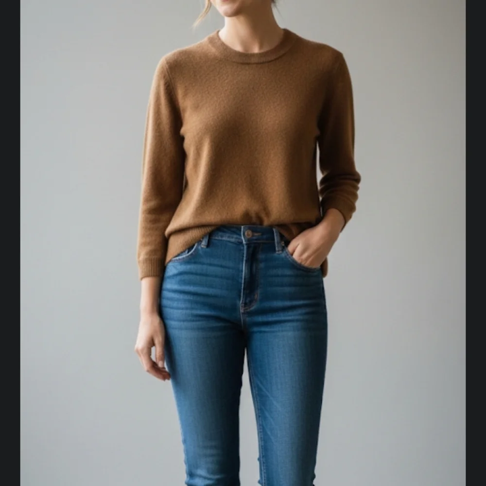 Everlane Women's Cashmere Brown Sweater Size Midium - Picture 1 of 9